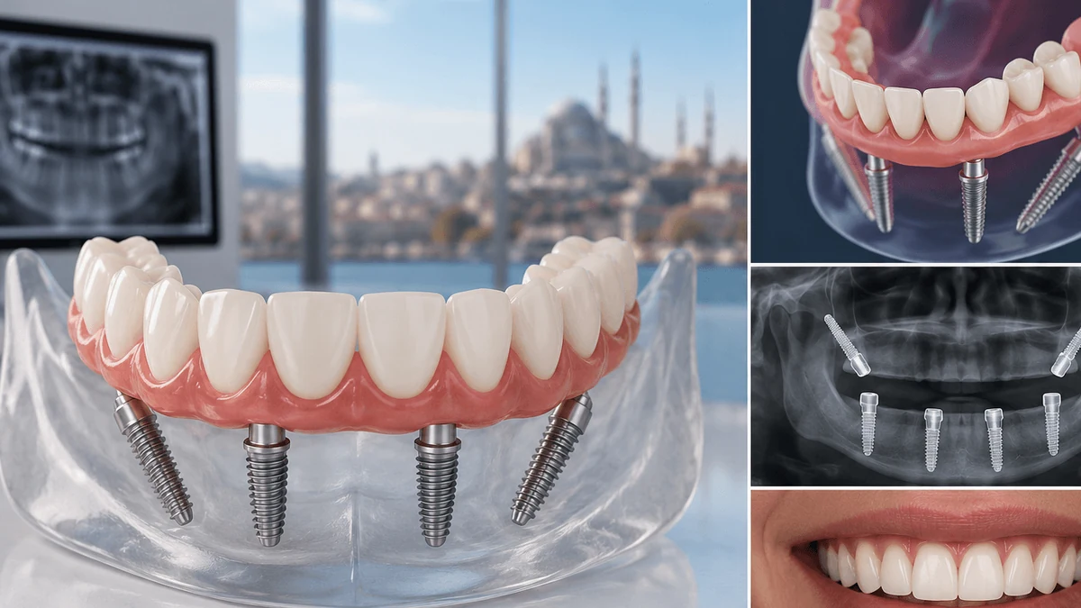 Implanturi dentare All-on-4 în Turcia: o arcadă completă într-o zi