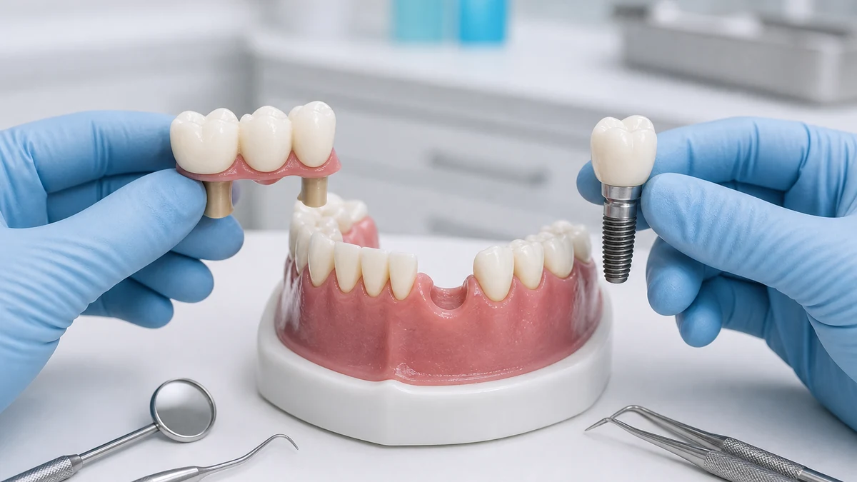 Bridge dentaire ou implant : lequel est le meilleur pour une dent manquante