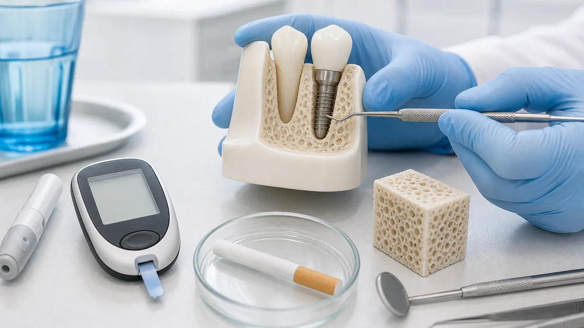 Dental Implants with Diabetes, Smoking, or Bone Loss